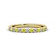 1 - Lara 2.70 mm Yellow Sapphire and Diamond Eternity Band 