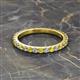 2 - Lara 2.70 mm Yellow Sapphire and Diamond Eternity Band 