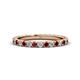 1 - Lara 2.70 mm Red Garnet and Diamond Eternity Band 