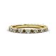 1 - Lara 2.70 mm Smoky Quartz and Diamond Eternity Band 