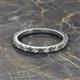 2 - Lara 2.70 mm Diamond and Lab Created Alexandrite Eternity Band 