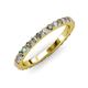 3 - Lara 2.70 mm Diamond and Lab Created Alexandrite Eternity Band 