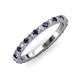 3 - Lara 2.70 mm Blue Sapphire and Diamond Eternity Band 