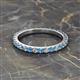 2 - Lara 2.70 mm Blue Topaz and Diamond Eternity Band 