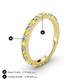 4 - Lara 2.70 mm Yellow and White Diamond Eternity Band 
