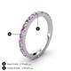 4 - Lara 2.70 mm Amethyst and Diamond Eternity Band 