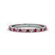 1 - Lara 2.40 mm Ruby and Lab Grown Diamond Eternity Band 