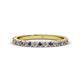 1 - Lara 2.40 mm Iolite and Lab Grown Diamond Eternity Band 