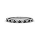 1 - Lara 2.40 mm Black Diamond and Lab Grown Diamond Eternity Band 