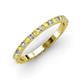3 - Lara 2.40 mm Yellow Diamond and Lab Grown Diamond Eternity Band 