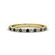 1 - Lara 2.40 mm Blue Diamond and Lab Grown Diamond Eternity Band 