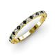 3 - Lara 2.40 mm Blue Diamond and Lab Grown Diamond Eternity Band 