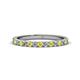 1 - Lara 2.40 mm Yellow Sapphire and Lab Grown Diamond Eternity Band 