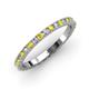 3 - Lara 2.40 mm Yellow Sapphire and Lab Grown Diamond Eternity Band 