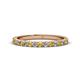 1 - Lara 2.40 mm Citrine and Lab Grown Diamond Eternity Band 