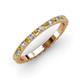3 - Lara 2.40 mm Citrine and Lab Grown Diamond Eternity Band 