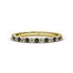 1 - Lara 2.40 mm Black Diamond and Lab Grown Diamond Eternity Band 
