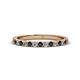 1 - Lara 2.40 mm Black Diamond and Lab Grown Diamond Eternity Band 
