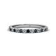 1 - Lara 2.40 mm London Blue Topaz and Lab Grown Diamond Eternity Band 
