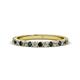 1 - Lara 2.40 mm London Blue Topaz and Lab Grown Diamond Eternity Band 