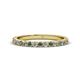 1 - Lara 2.40 mm Lab Created Alexandrite and Lab Grown Diamond Eternity Band 