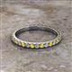 2 - Lara 2.40 mm Yellow Sapphire and Lab Grown Diamond Eternity Band 