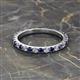 2 - Lara 2.70 mm Blue Sapphire and Lab Grown Diamond Eternity Band 