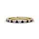 1 - Lara 2.70 mm Blue Sapphire and Lab Grown Diamond Eternity Band 