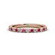 1 - Lara 2.70 mm Ruby and Lab Grown Diamond Eternity Band 