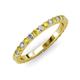 3 - Lara 2.70 mm Yellow Sapphire and Lab Grown Diamond Eternity Band 