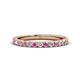 1 - Lara 2.70 mm Pink Sapphire and Lab Grown Diamond Eternity Band 