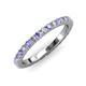 3 - Lara 2.70 mm Tanzanite and Lab Grown Diamond Eternity Band 