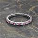2 - Lara 2.70 mm Pink Tourmaline and Lab Grown Diamond Eternity Band 