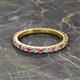 2 - Lara 2.70 mm Pink Tourmaline and Lab Grown Diamond Eternity Band 