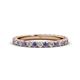 1 - Lara 2.70 mm Iolite and Lab Grown Diamond Eternity Band 