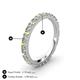4 - Lara 2.70 mm Peridot and Lab Grown Diamond Eternity Band 