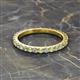 2 - Lara 2.70 mm Peridot and Lab Grown Diamond Eternity Band 