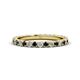 1 - Lara 2.70 mm Black Diamond and Lab Grown Diamond Eternity Band 