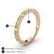 4 - Lara 2.70 mm Yellow Diamond and Lab Grown Diamond Eternity Band 