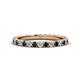 1 - Lara 2.70 mm London Blue Topaz and Lab Grown Diamond Eternity Band 