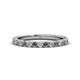 1 - Lara 2.70 mm Lab Created Alexandrite and Lab Grown Diamond Eternity Band 