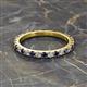 2 - Lara 2.70 mm Blue Sapphire and Lab Grown Diamond Eternity Band 