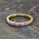 2 - Lara 2.70 mm Pink Sapphire and Lab Grown Diamond Eternity Band 