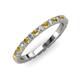 3 - Lara 2.70 mm Citrine and Lab Grown Diamond Eternity Band 