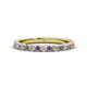 1 - Lara 2.70 mm Iolite and Lab Grown Diamond Eternity Band 