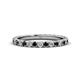 1 - Lara 2.70 mm Black Diamond and Lab Grown Diamond Eternity Band 
