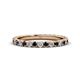 1 - Lara 2.70 mm Black Diamond and Lab Grown Diamond Eternity Band 