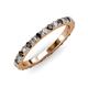 3 - Lara 2.70 mm Black Diamond and Lab Grown Diamond Eternity Band 