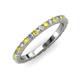 3 - Lara 2.70 mm Yellow Diamond and Lab Grown Diamond Eternity Band 