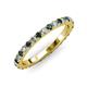 3 - Lara 2.70 mm London Blue Topaz and Lab Grown Diamond Eternity Band 